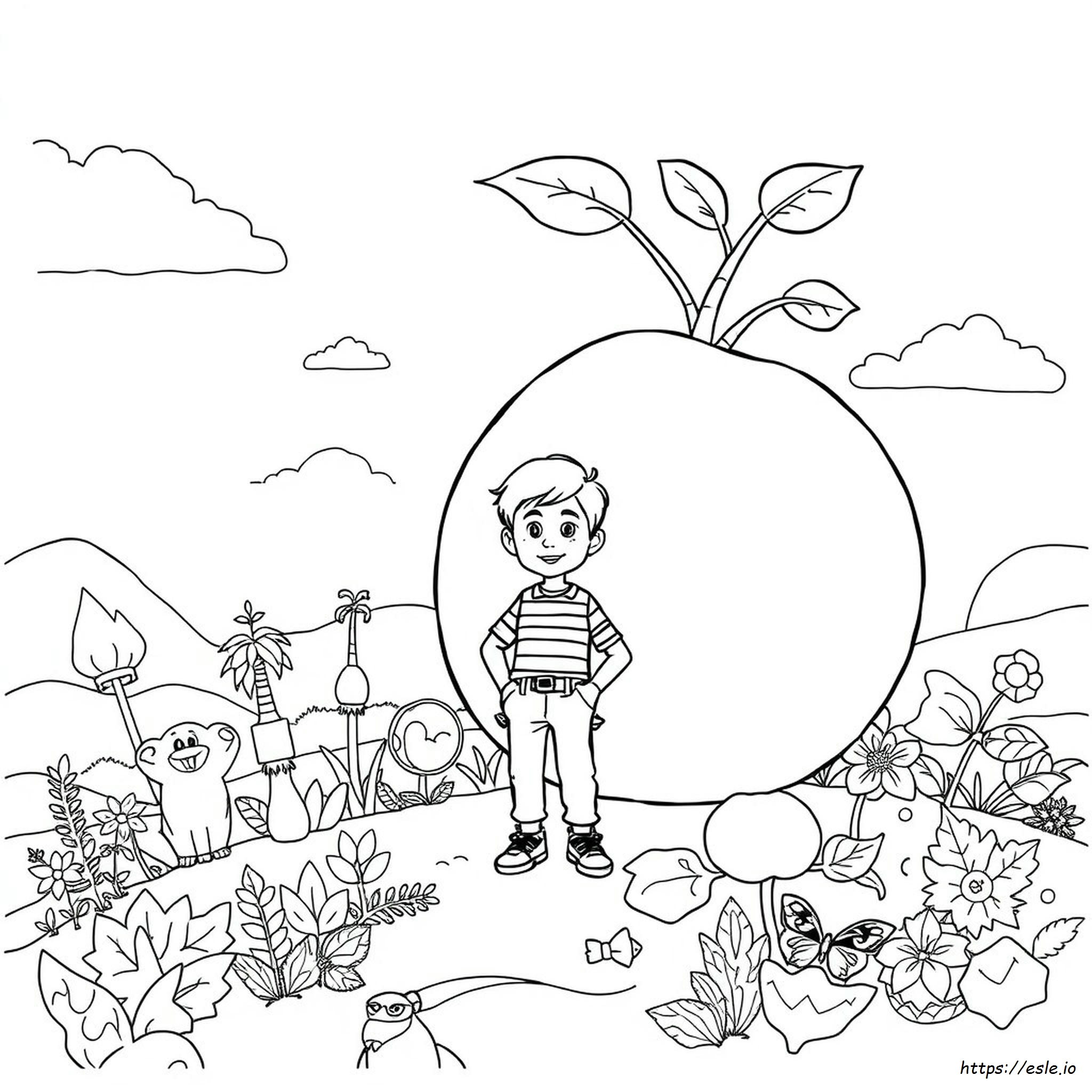 James E La Pesca Gigante: Disegni Da Colorare