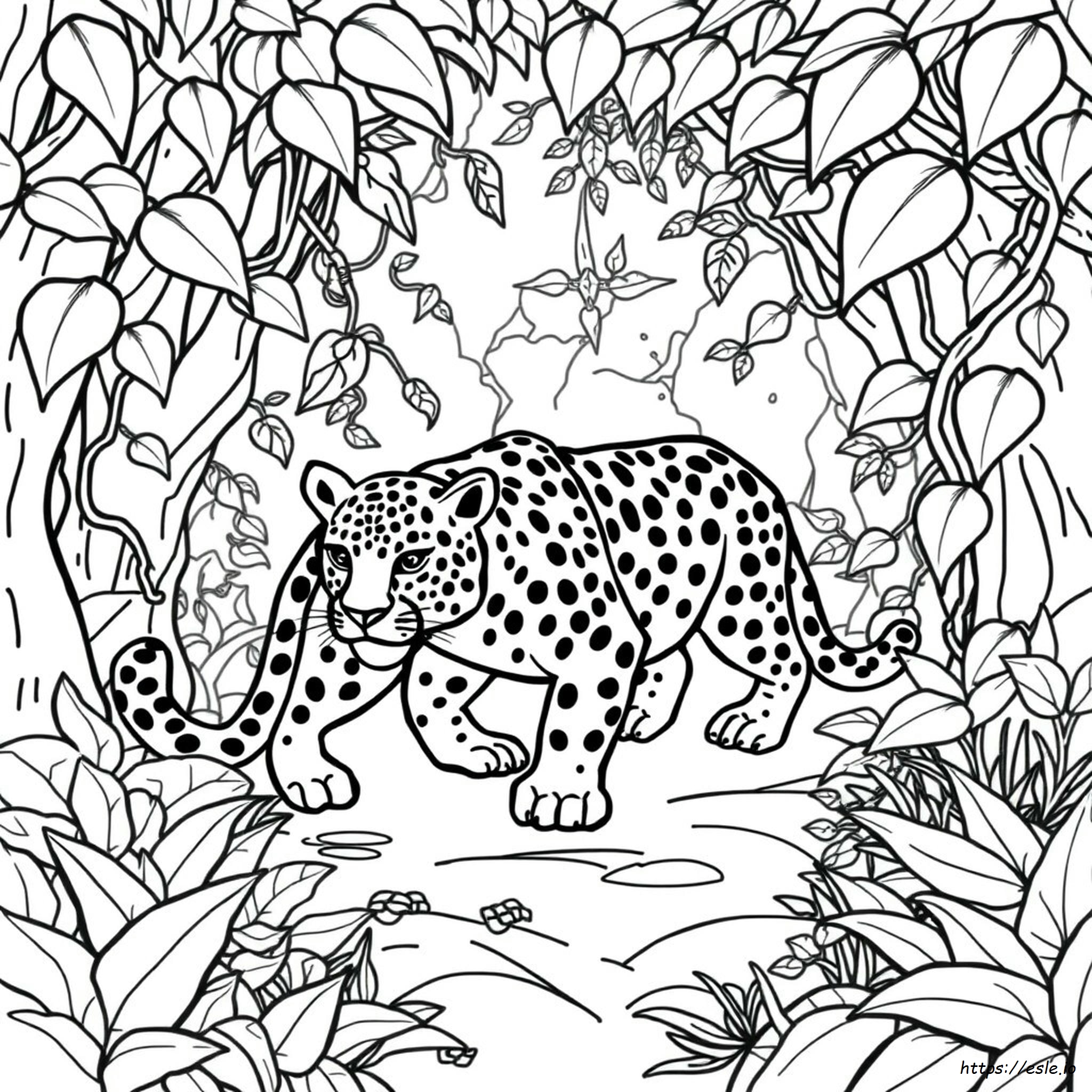 Free Printable Jaguar Coloring Pages