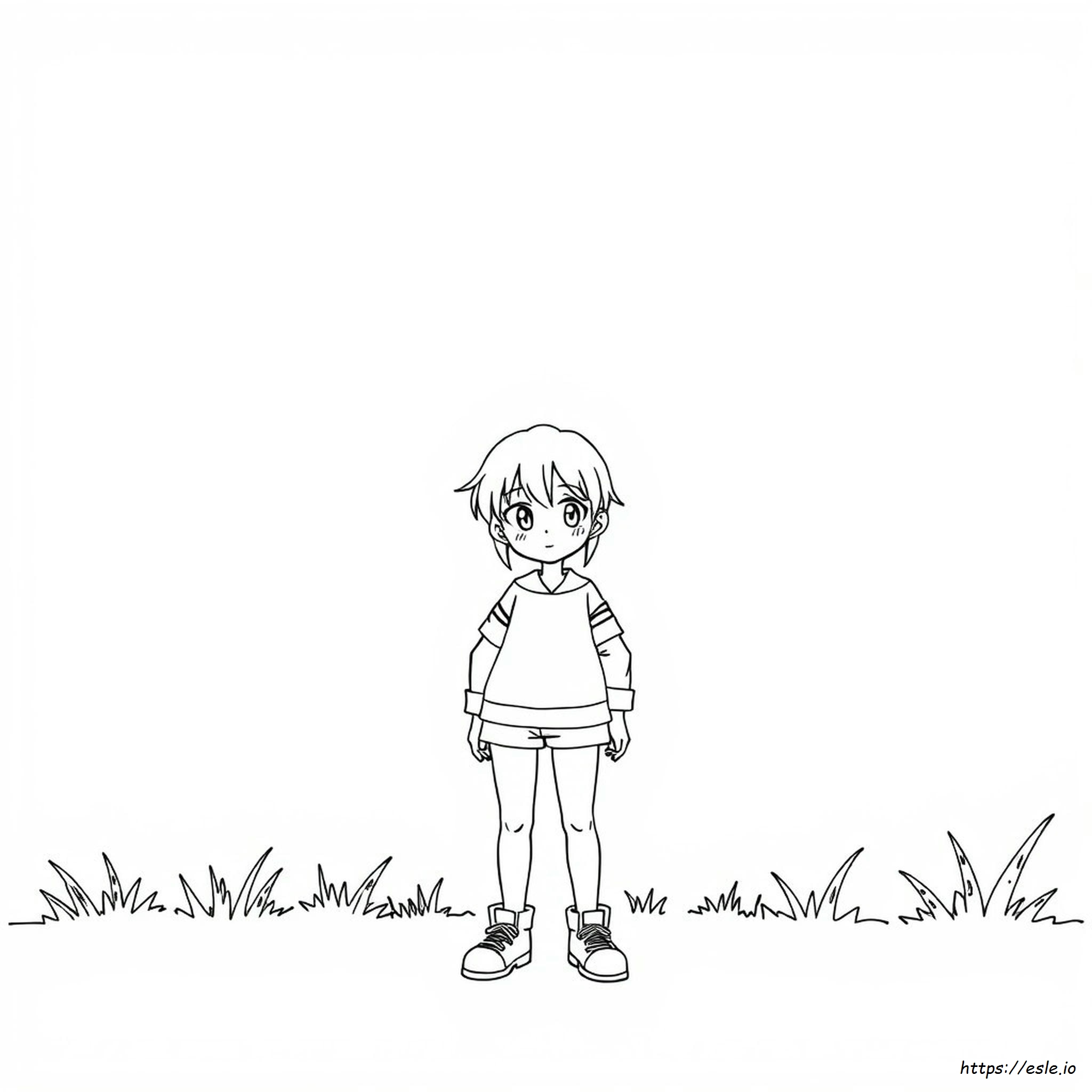 Pagine Bianche Da Colorare Anime