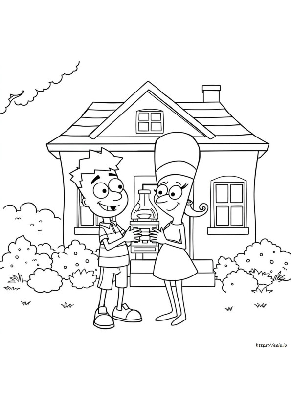 Phineas Dan Ferb Gambar Mewarnai Yang Dapat Dicetak