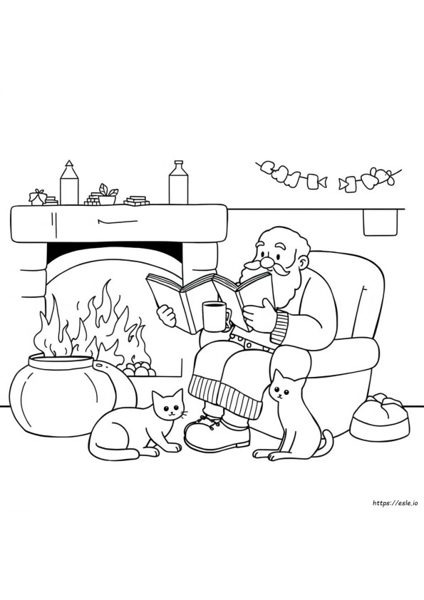 Grandfather Colouring Pages