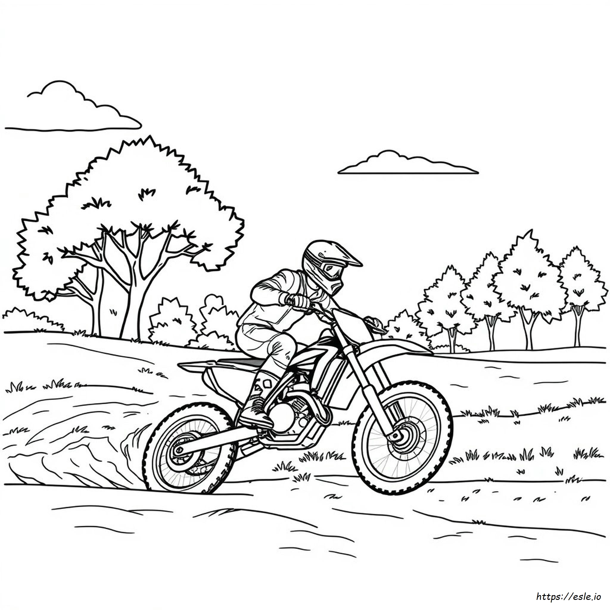 Motocross Coloring Pages