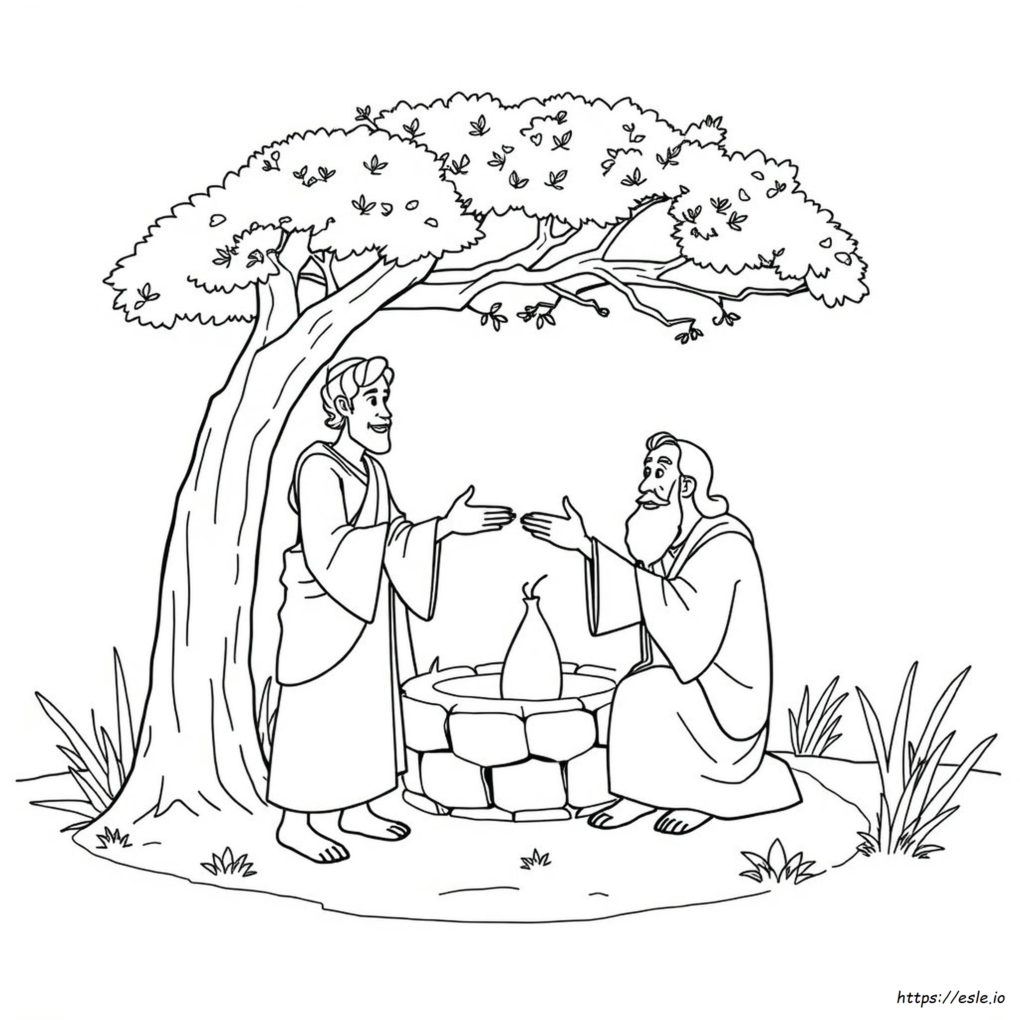 Jacob And Laban Coloring Pages