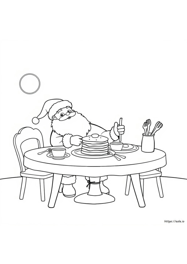 Sarapan Dengan Sinterklas Gambar Mewarnai