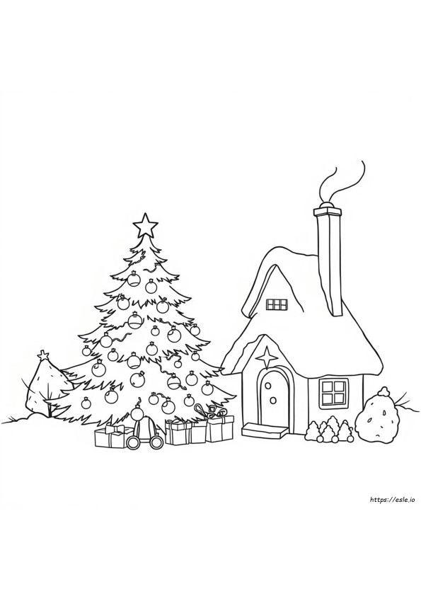 Gambar Mewarnai Kartu Natal