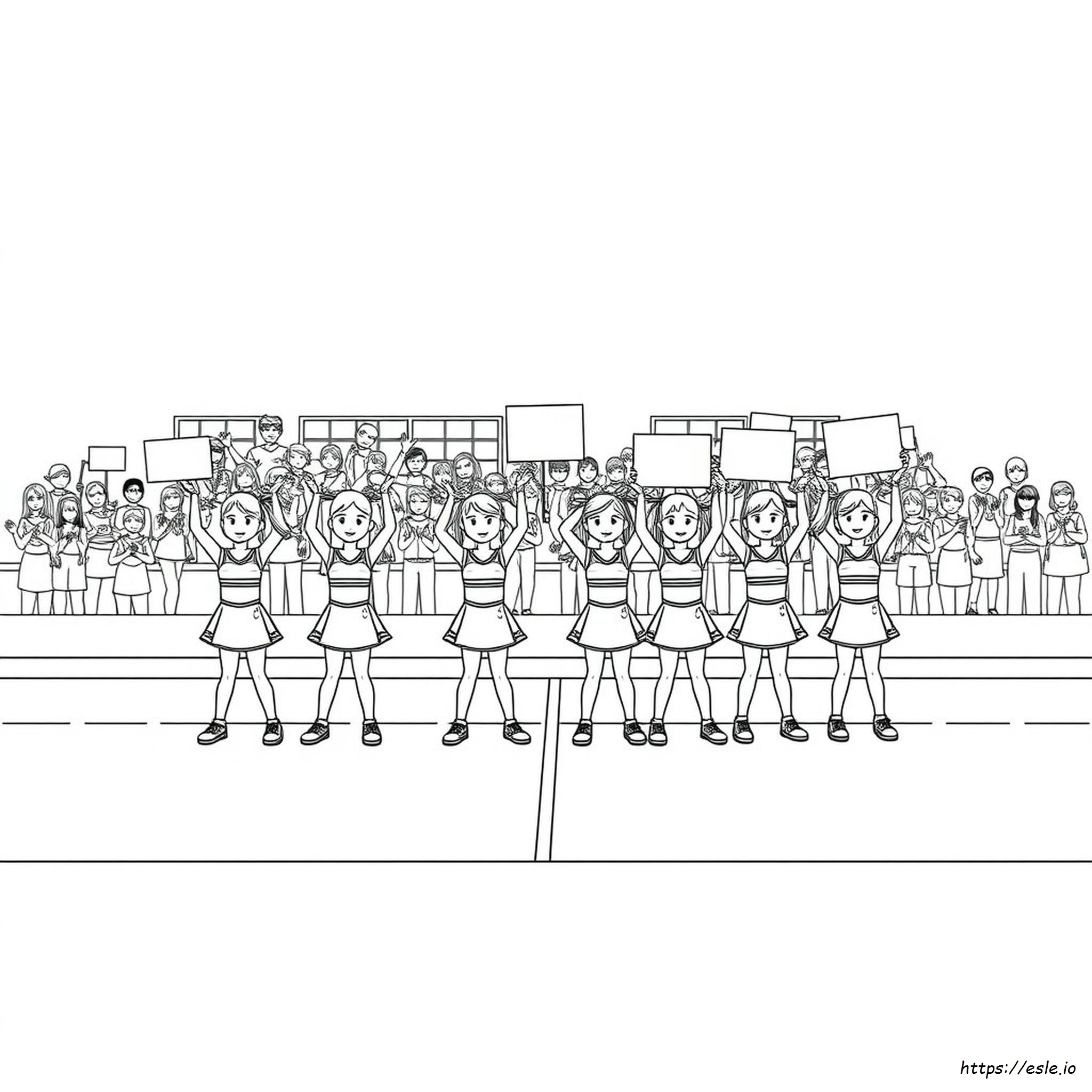 Cheerleading Ausmalbilder Zum Ausdrucken