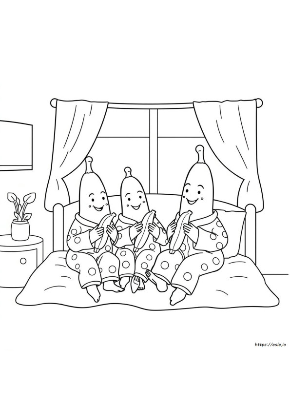 Bananas In Pyjamas Gambar Mewarnai