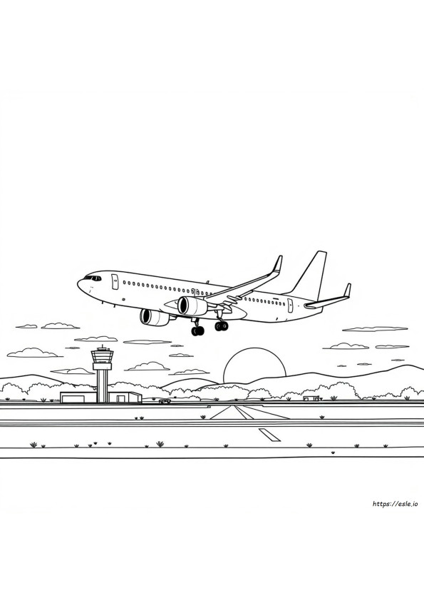 Boeing 737 Gambar Mewarnai