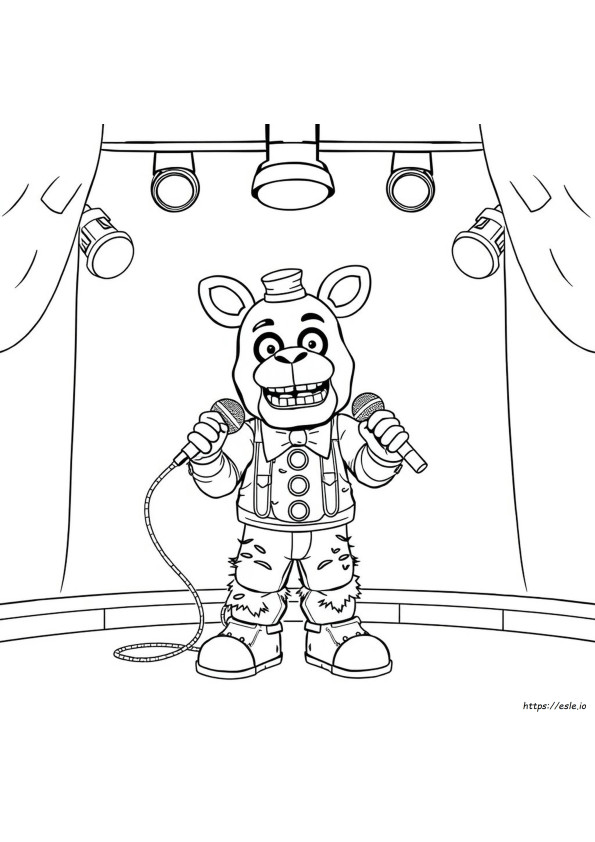 Fnaf Glamrock Freddy Boyama Sayfası