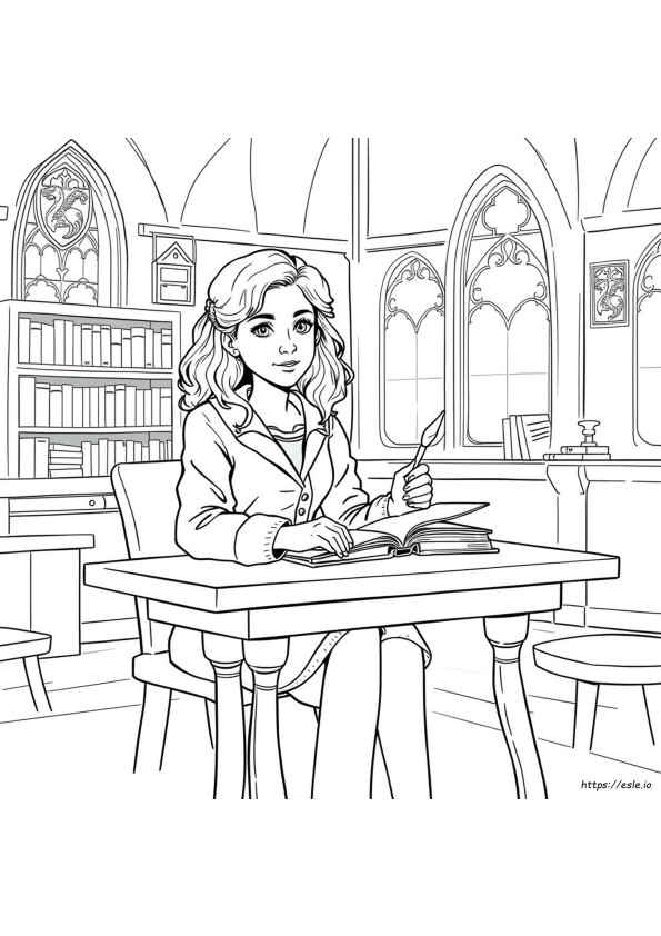 Hermione Granger Colouring