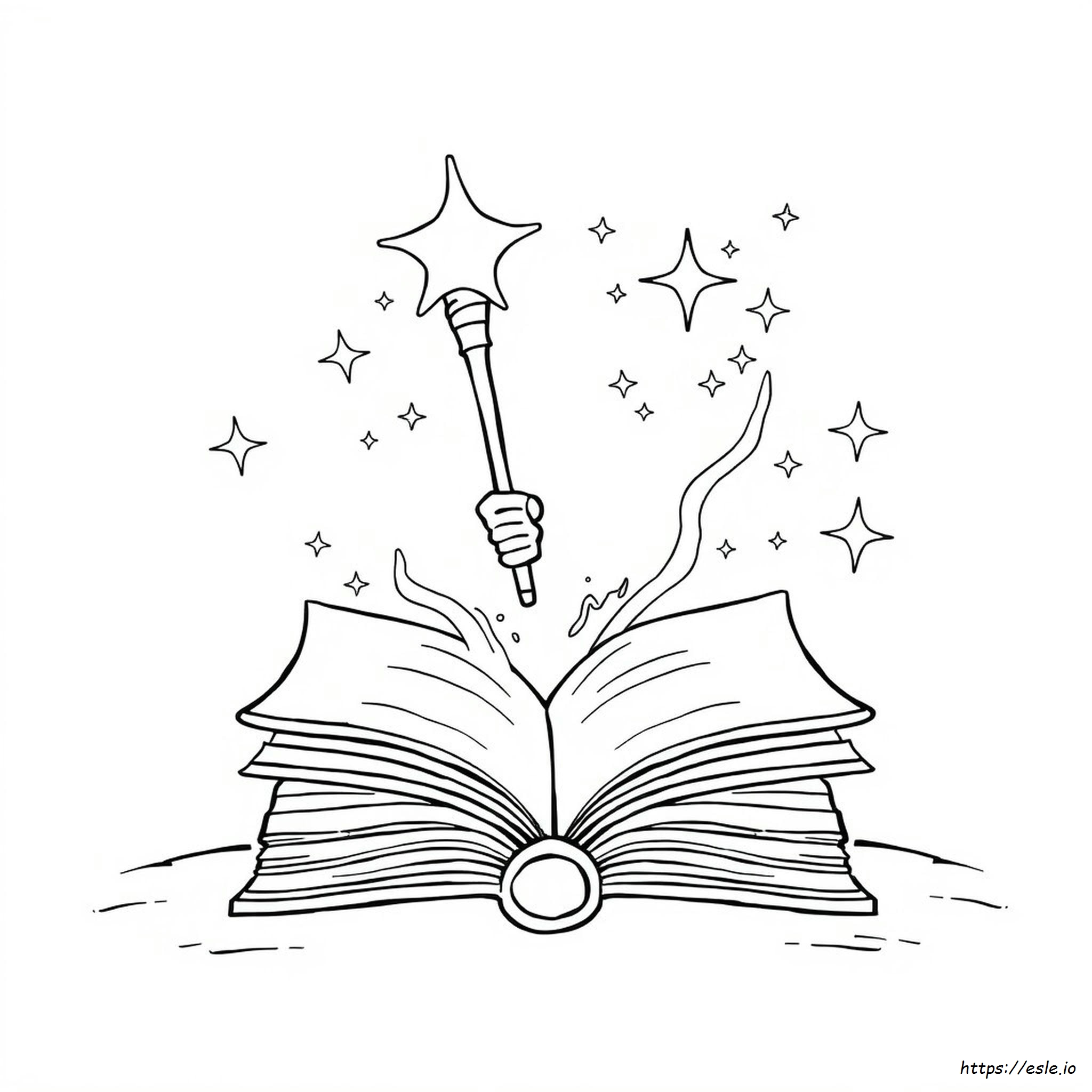 Magic Wand Coloring Page
