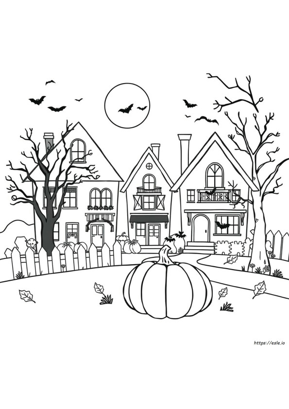 Gambar Mewarnai Halloween Seru Dapat Dicetak