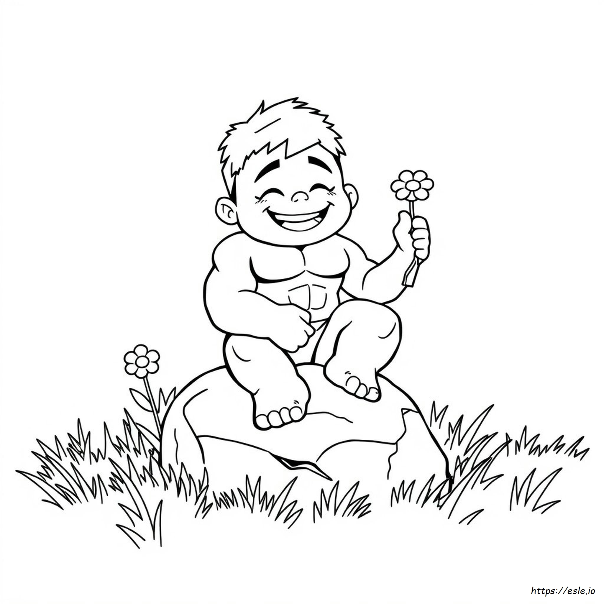 Cute Hulk Coloring Pages