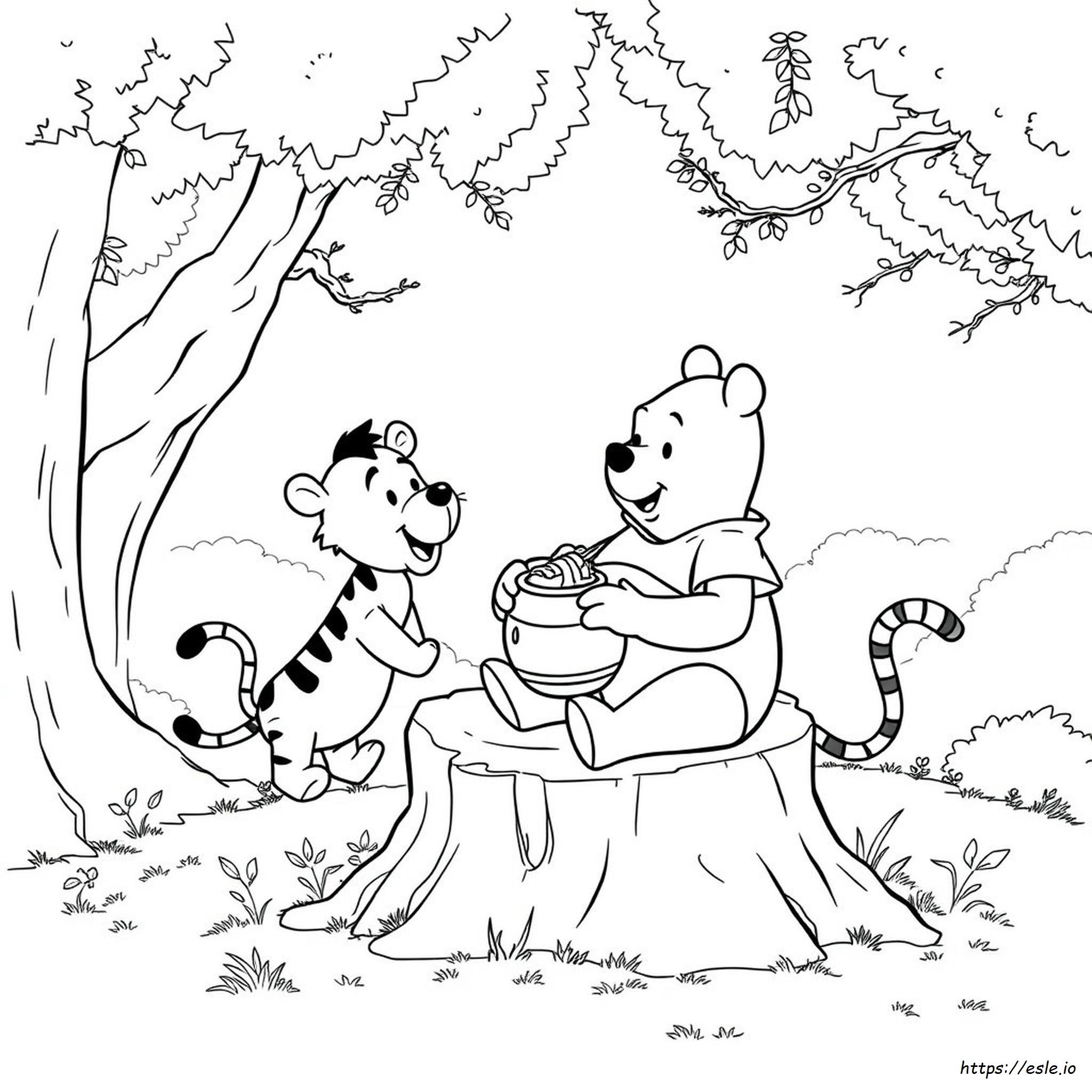 Páginas Para Colorear Gratis De Winnie The Pooh Y Sus Amigos