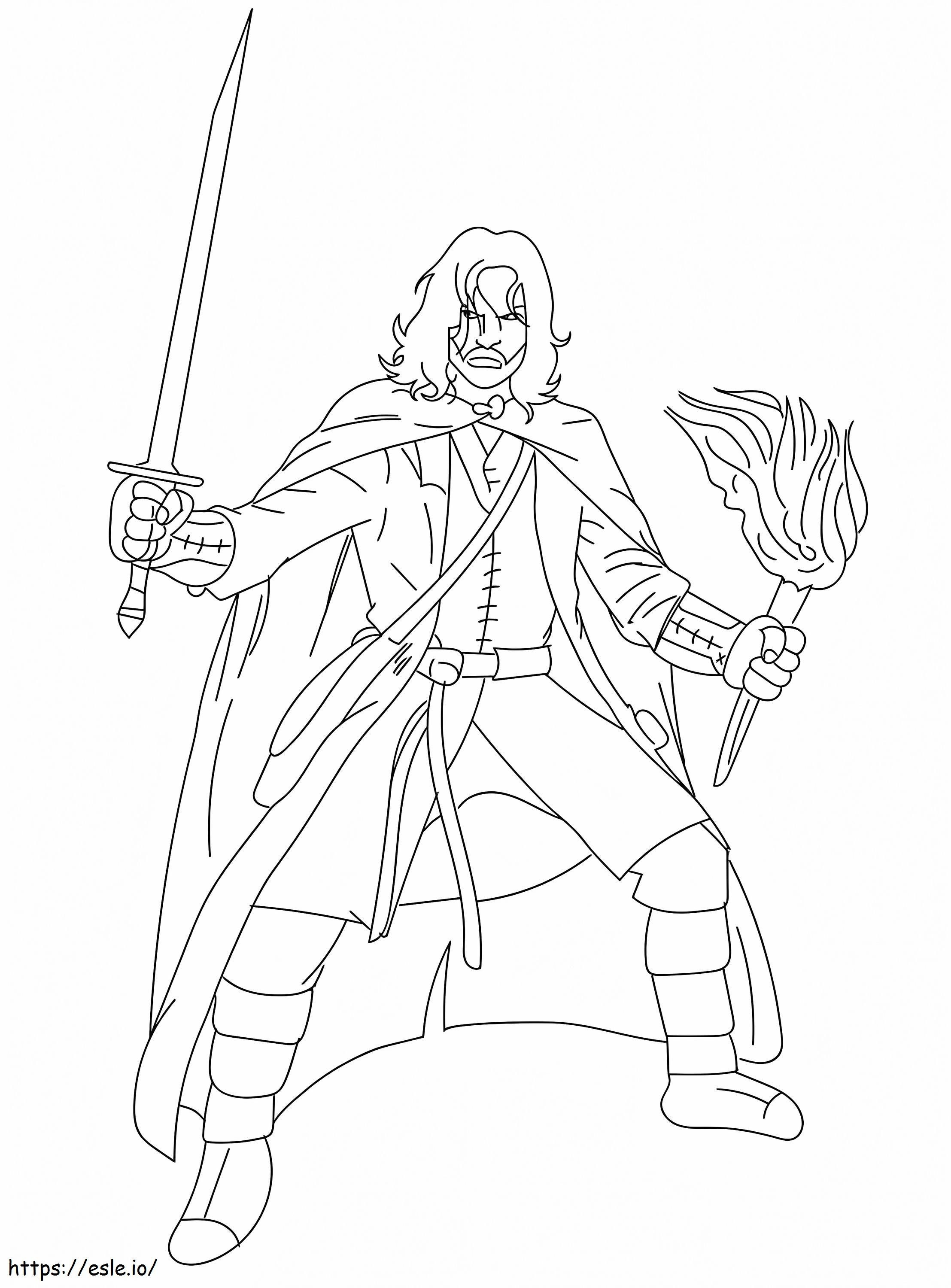 Aragorn coloring page