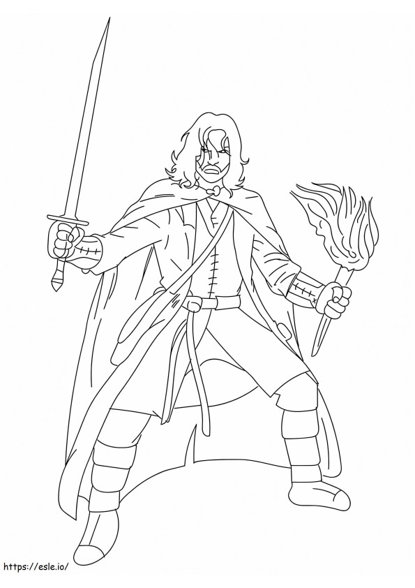 Aragorn coloring page