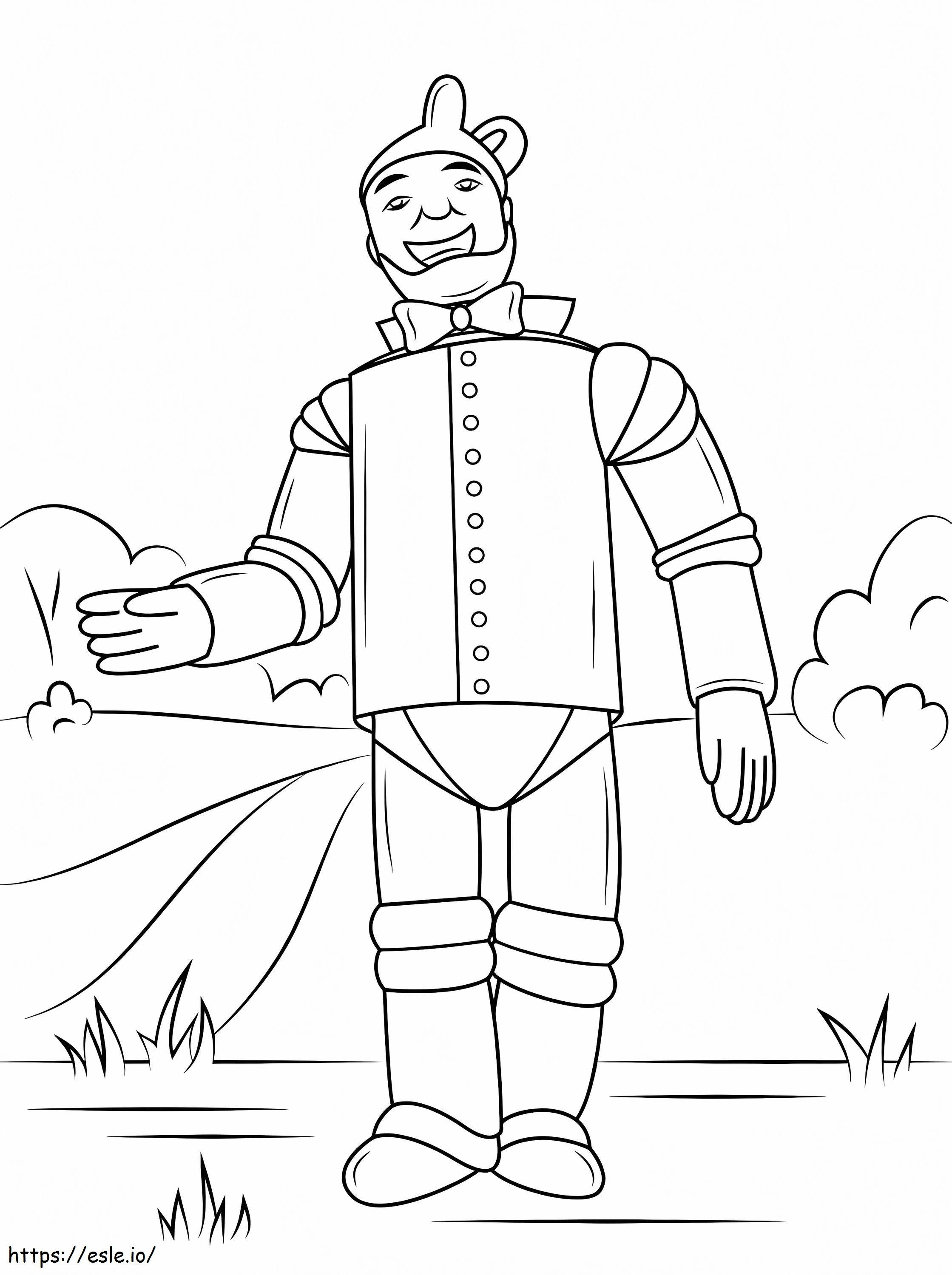 The Tin Man From The Wizard Of Oz coloring page