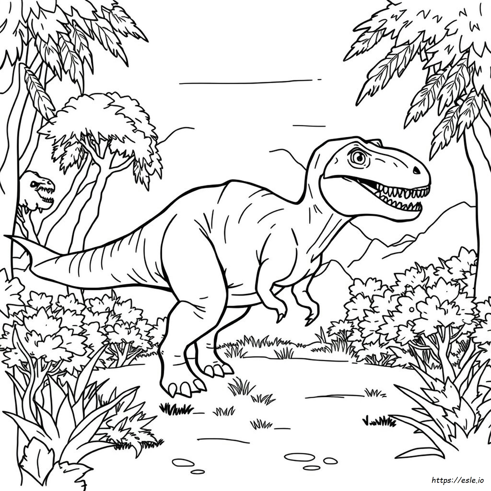 Kleplaten Van Jurassic World kleurplaat
