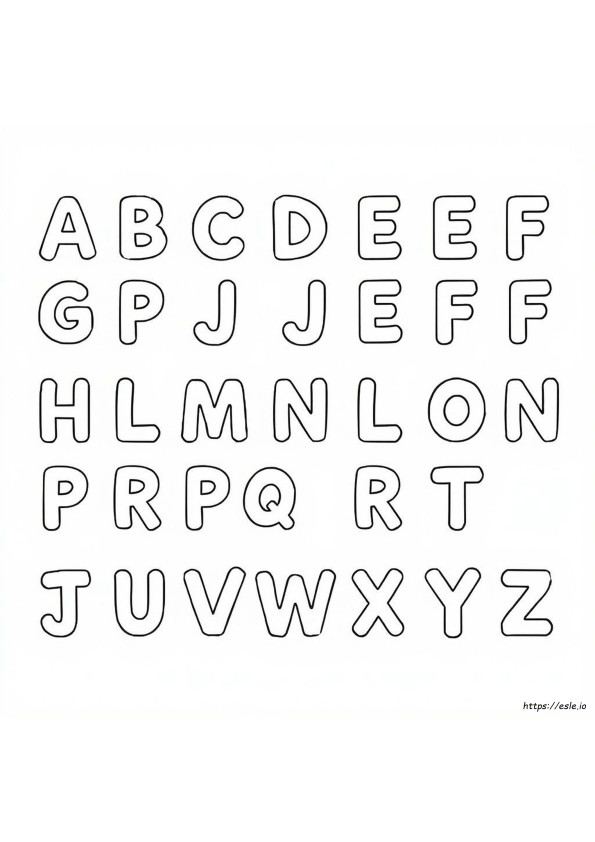 英語アルファベット ぬりえ 無料 PDF