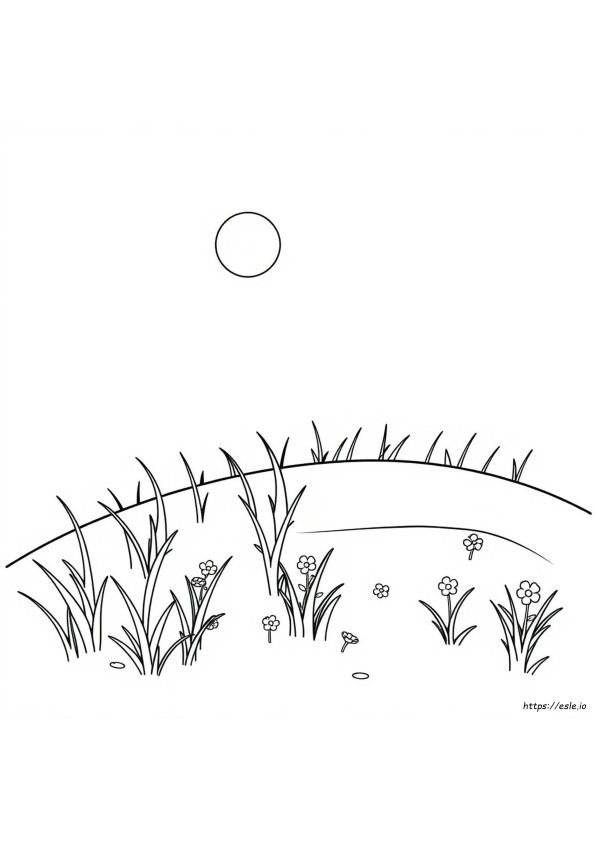 Kolorowanka Trawa Clipart