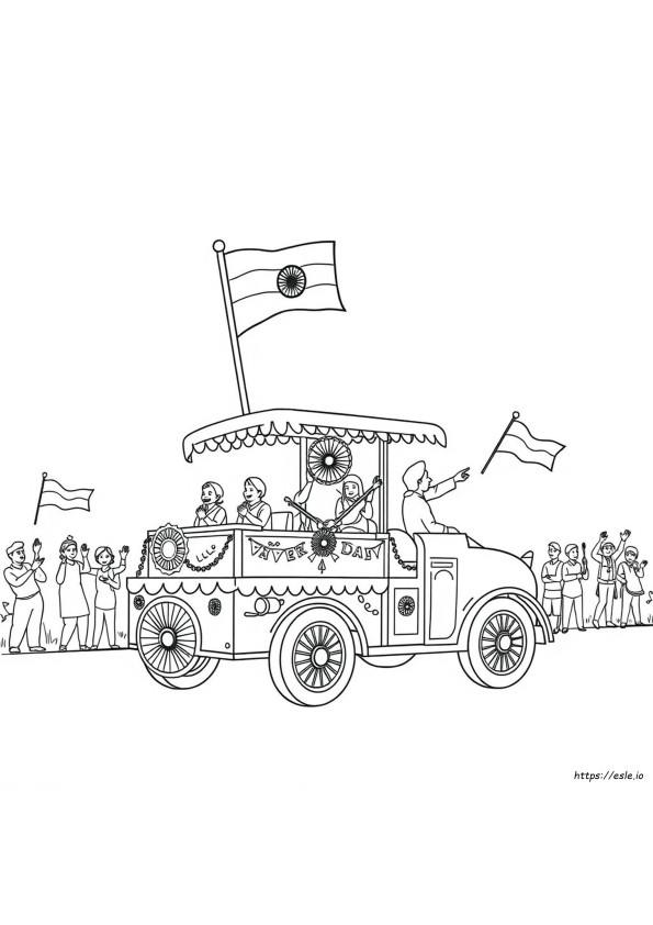 India Independence Day Coloring Pages
