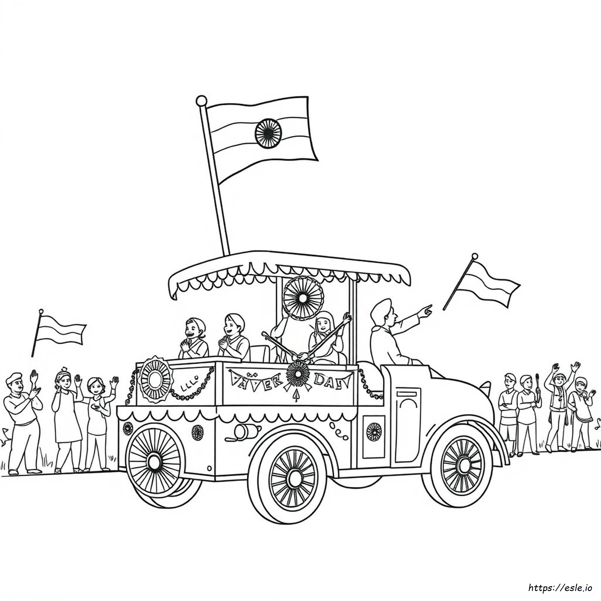 India Independence Day Coloring Pages