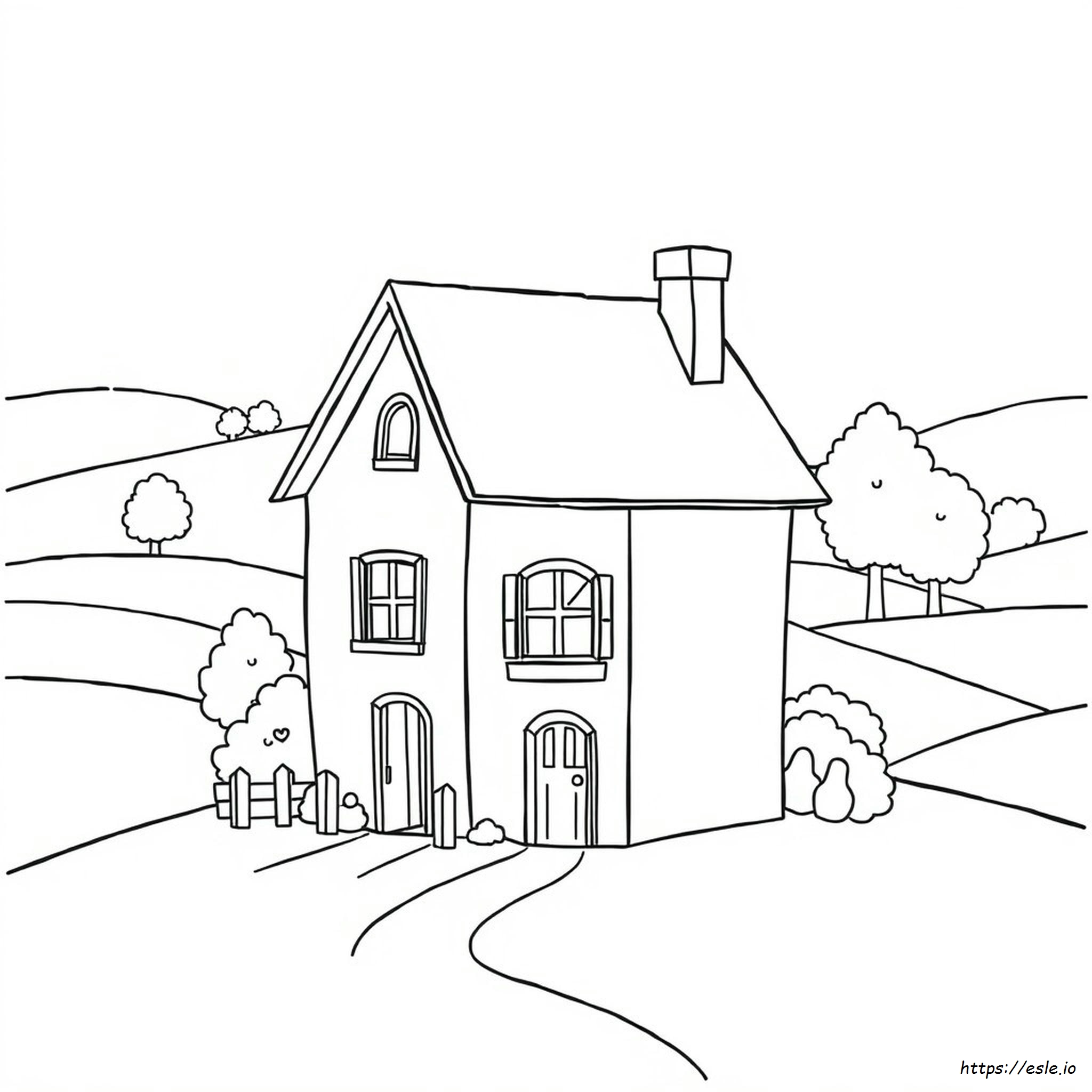 Gambar Mewarnai Rumah