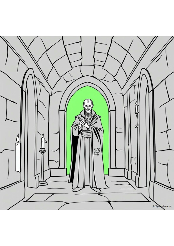 Voldemort Lembar Gambar Mewarnai