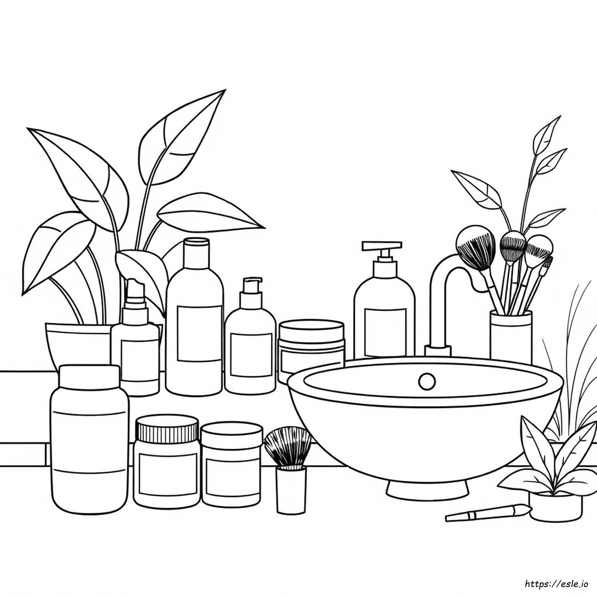 Cosmetic Products Skin Care Coloring Pages