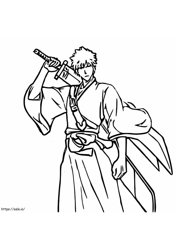 Ichigo Form 1 coloring page