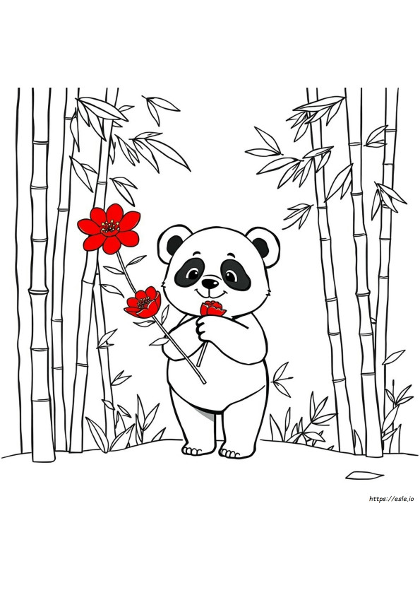 Panda Turning Red Coloring Pages