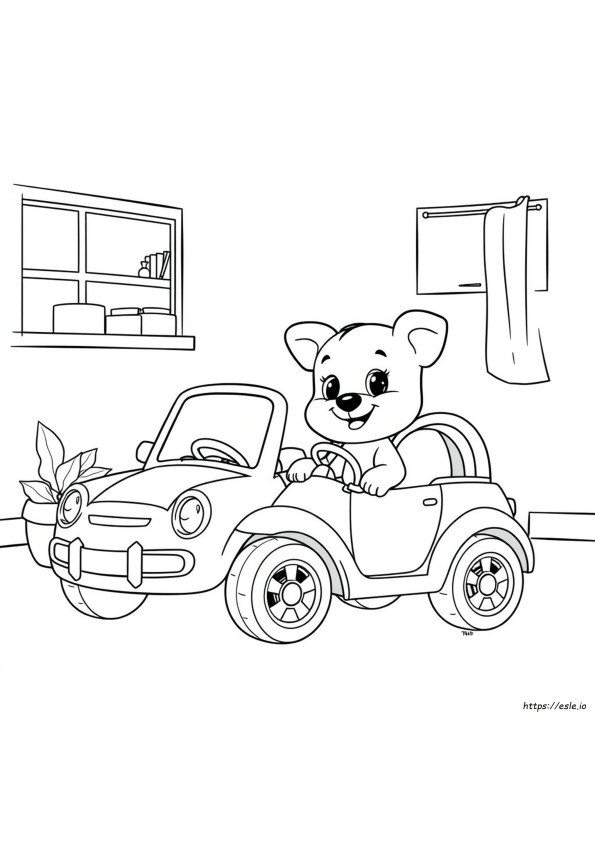 Coloring Pages Bluey De Colorat
