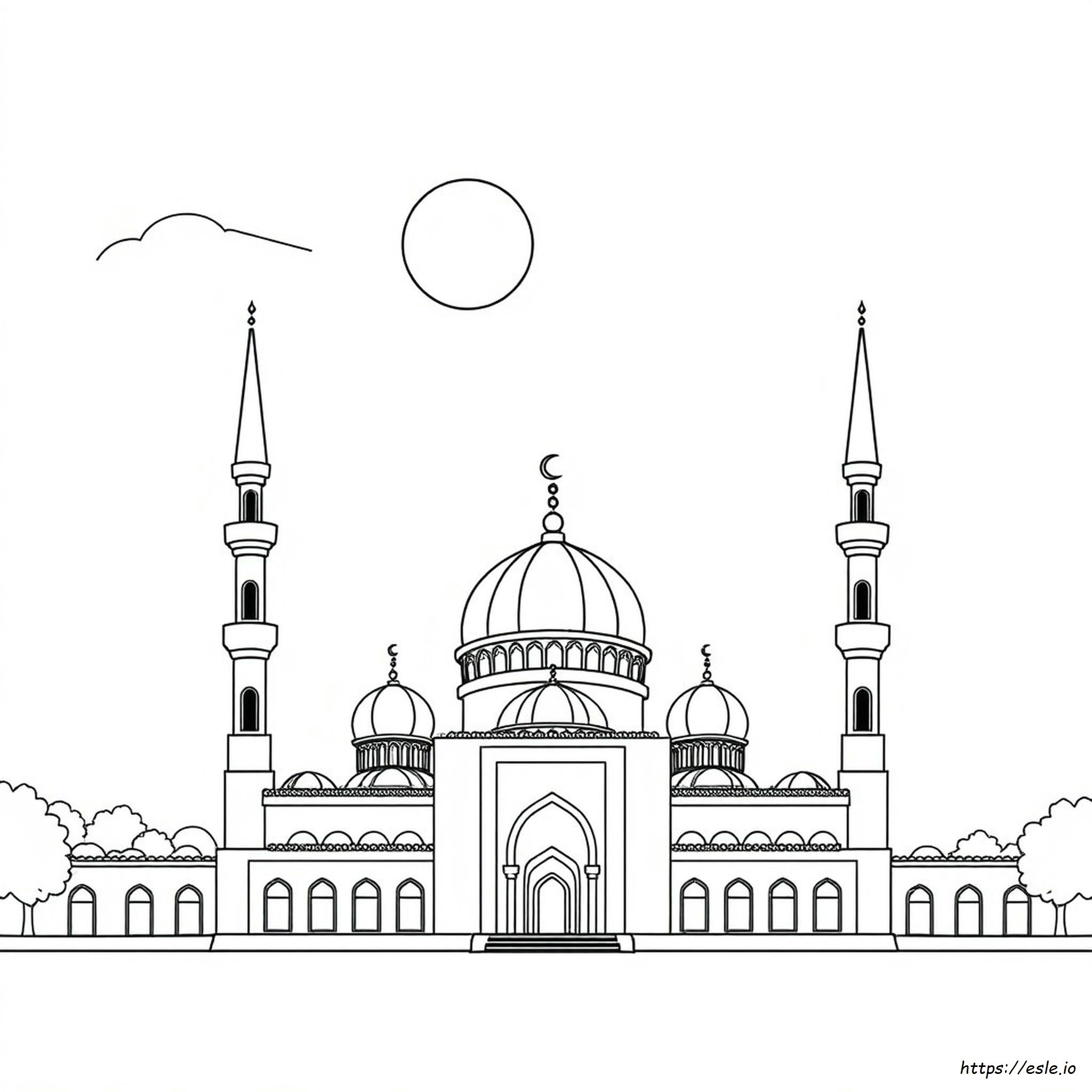 Masjid Colouring Pages