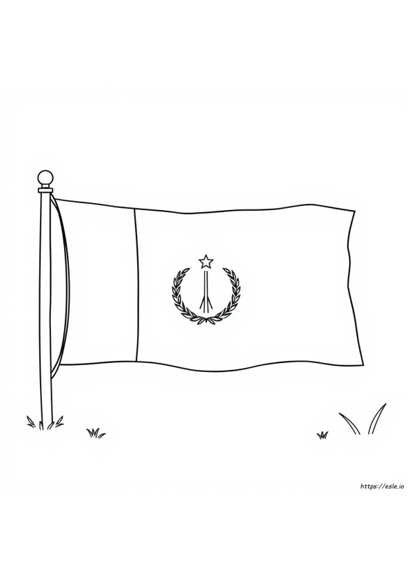 Coloring Uae Flag Outline