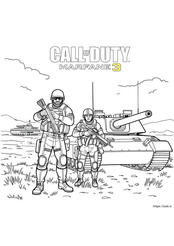 Call Of Duty Modern Warfare 3 Coloriages