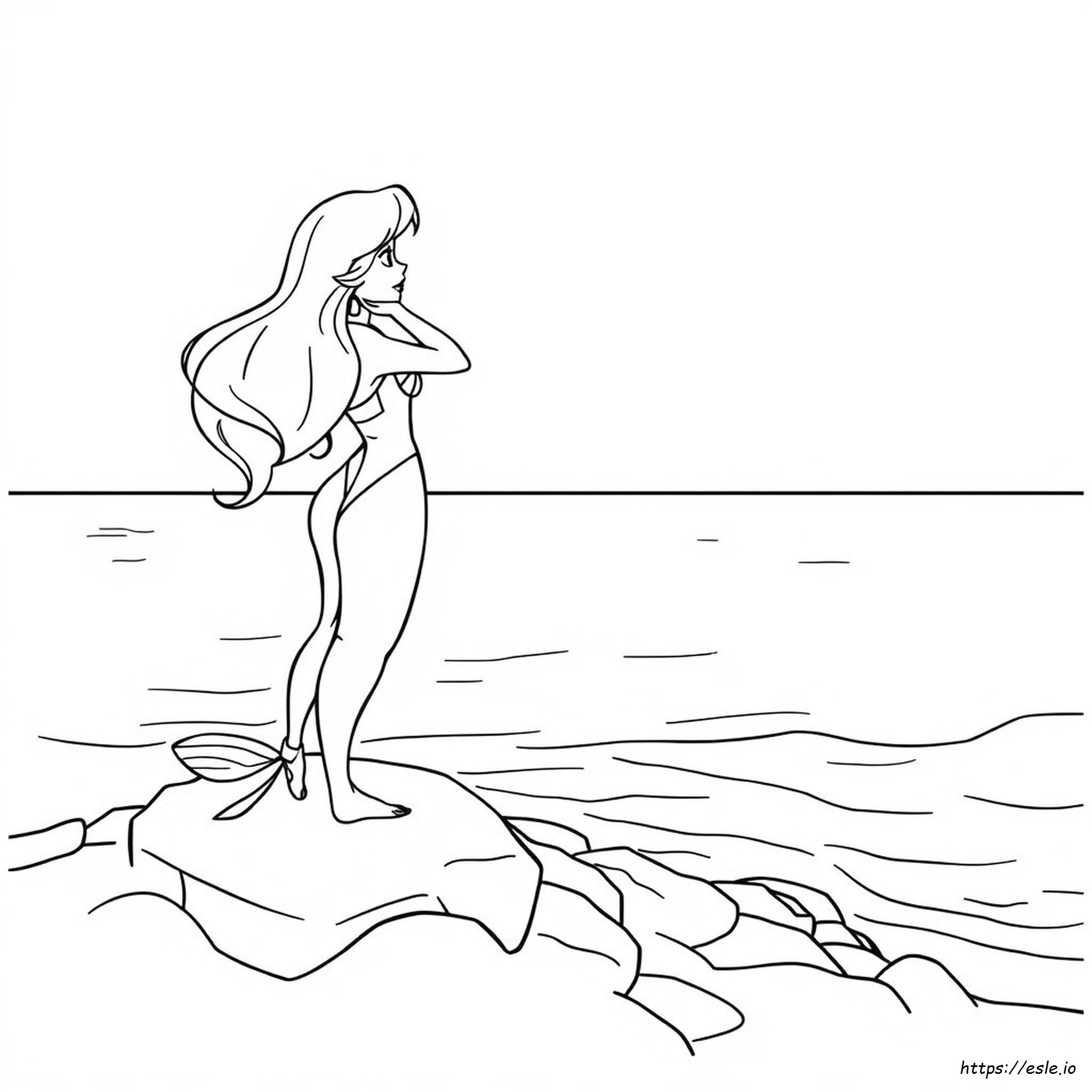 Ariel Printouts For Coloring