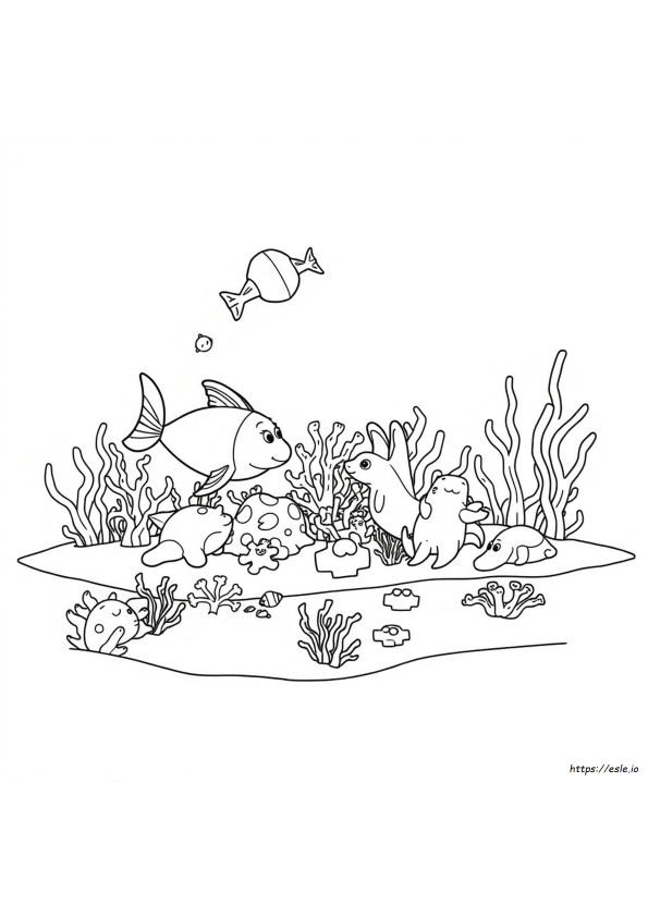 Coloriage Animaux Marins