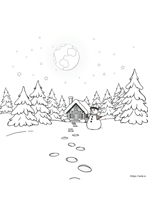 Disegni Di Neve Da Colorare