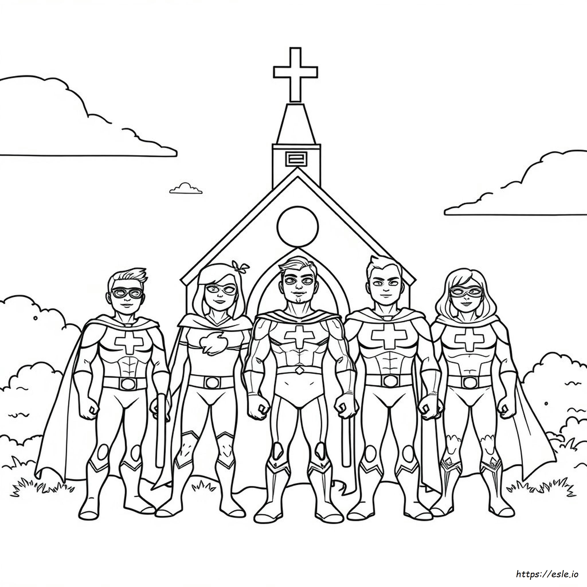 Christian Superhero Coloring Pages
