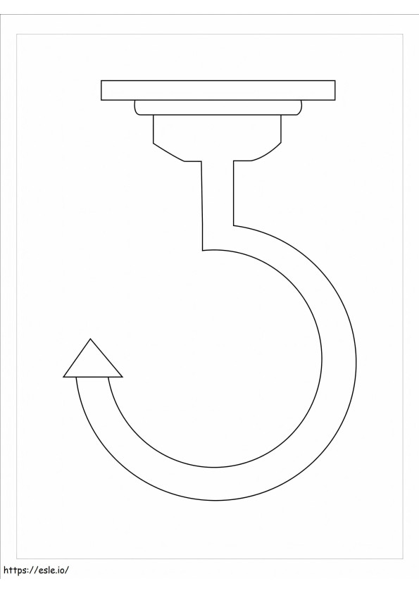 Single Hook coloring page