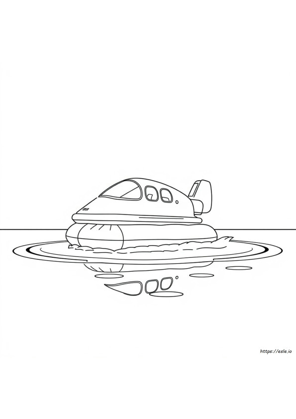 Gambar Mewarnai Hovercraft