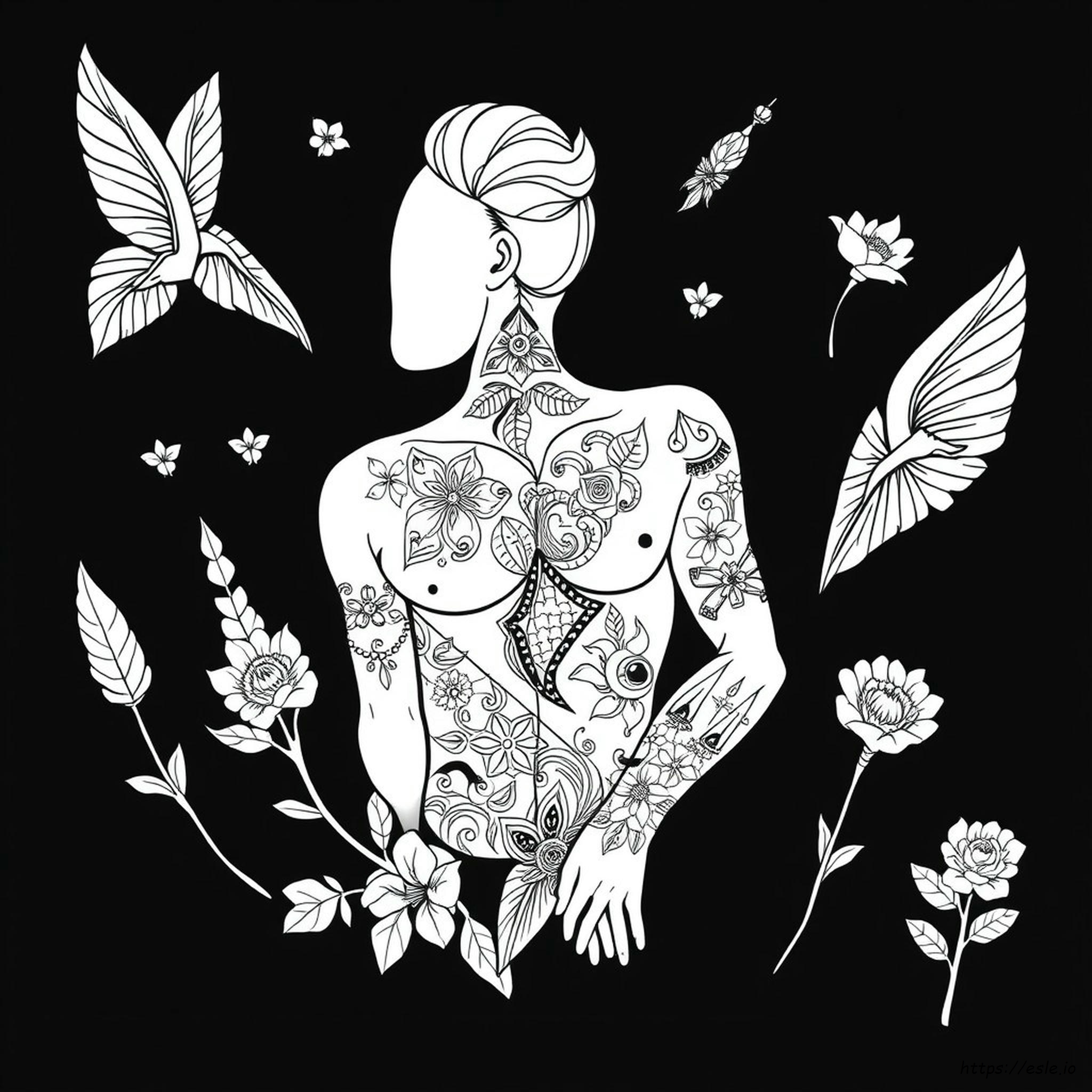 Disegni Di Tatuaggi Alla Moda Da Colorare