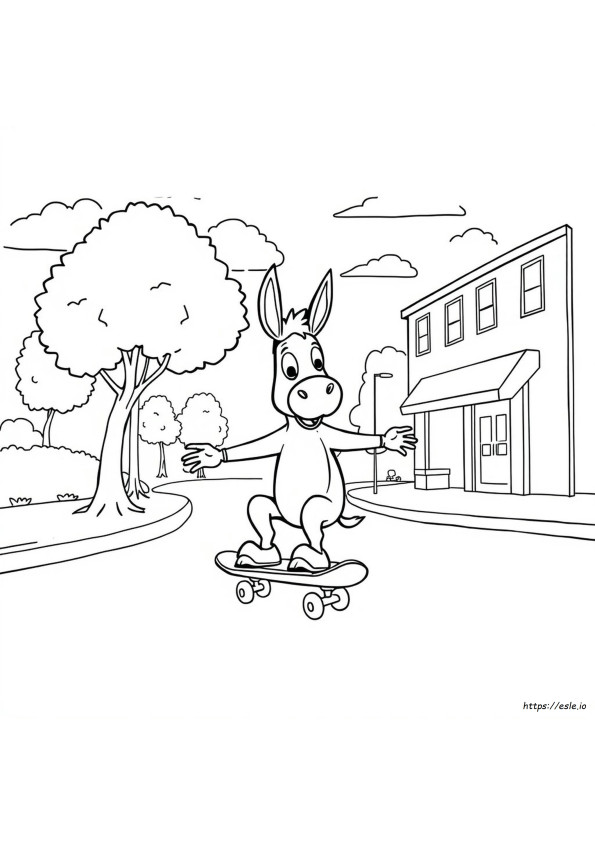 Donkey Hodie Gambar Mewarnai