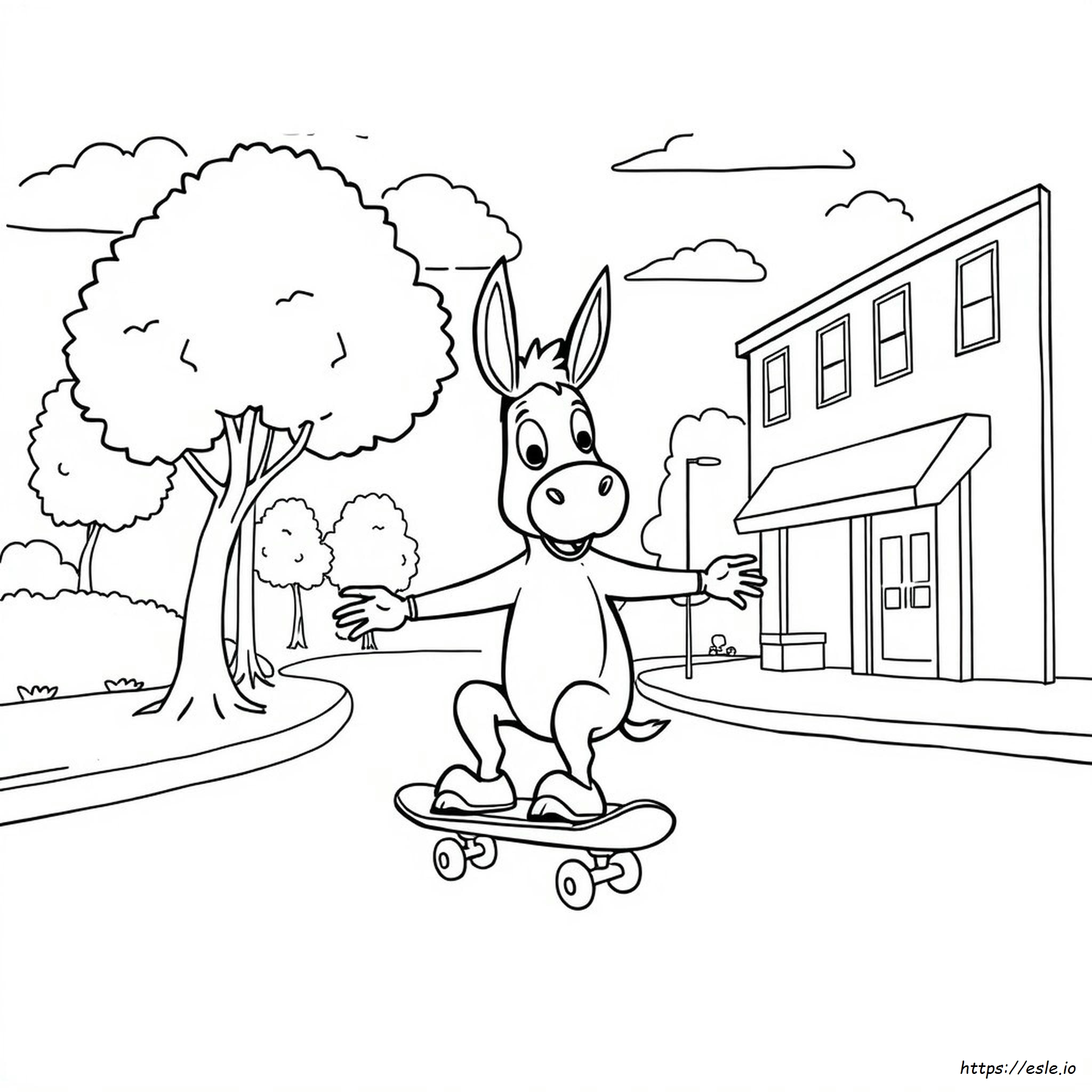 Donkey Hodie Coloring Pages