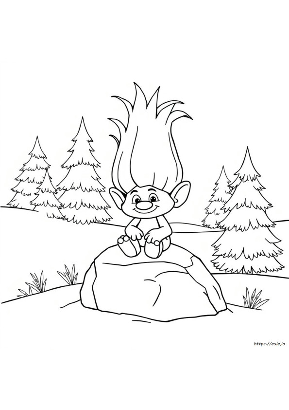 Trolls Coloring Picture