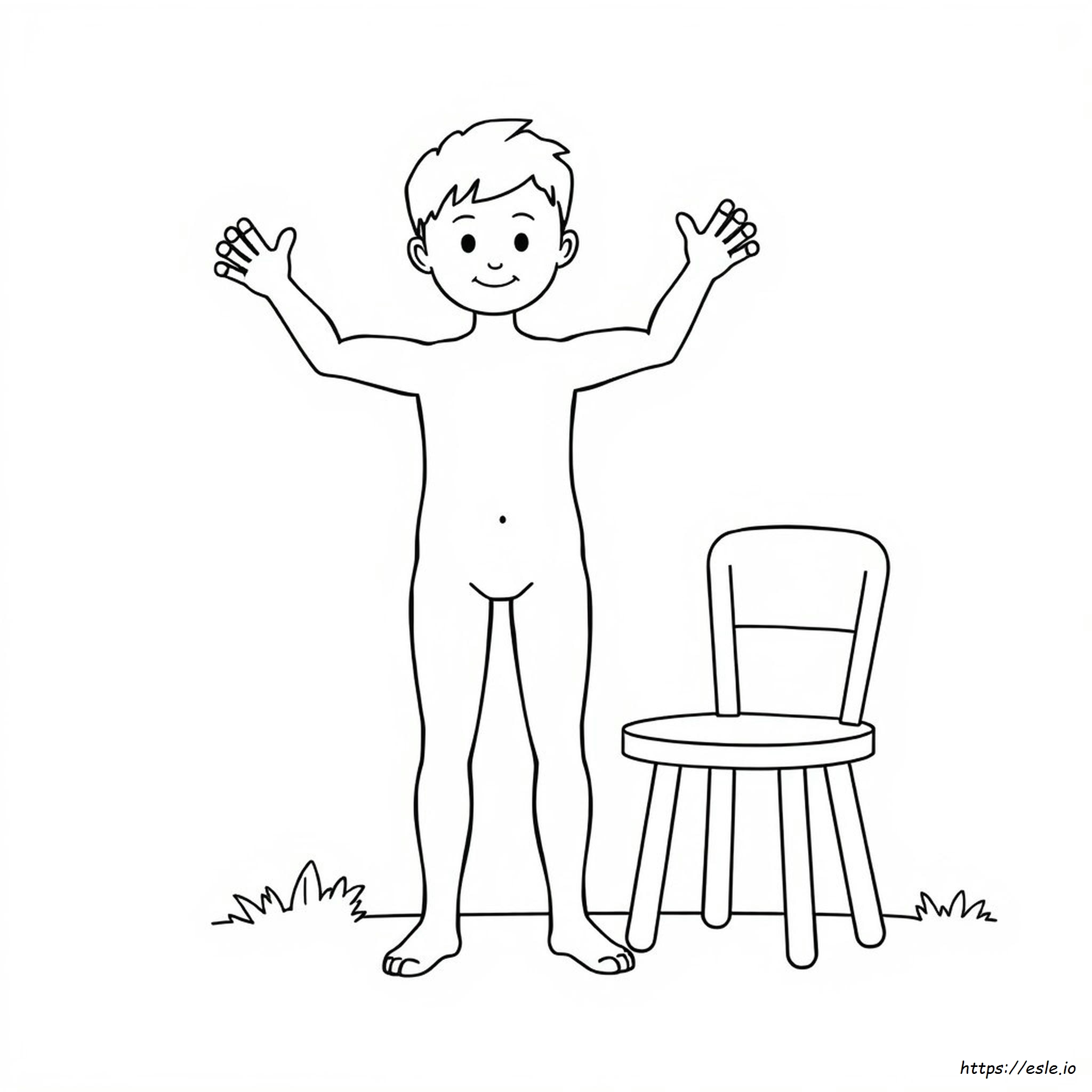 Corpo Umano Da Colorare Per Bambini In Età Prescolare
