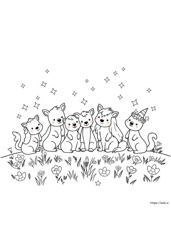 Magische Tierfreunde Ausmalbilder