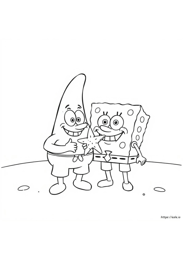 Planșă De Colorat Patrick Din Spongebob