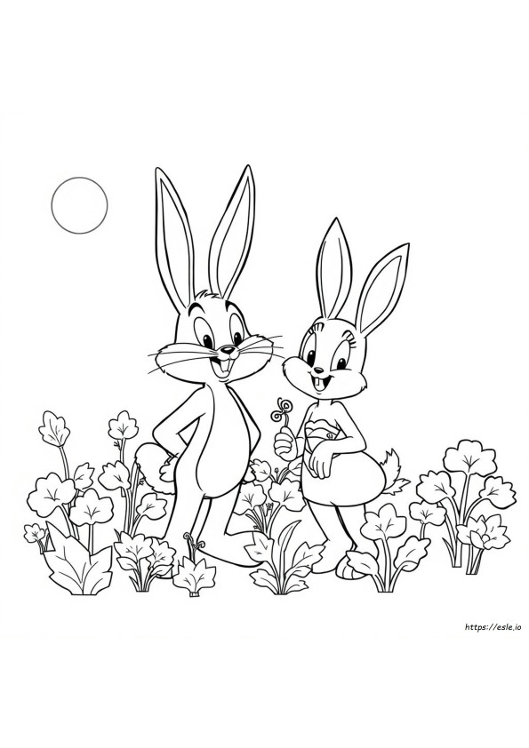 Bugs Bunny Dan Lola Gambar Mewarnai