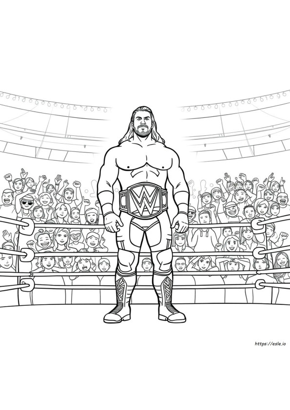 Wwe Colouring In